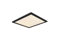 LED Deckenleuchte ALPHA Schwarz Panel eckig Ultra Slim, Quadrat 29cm
