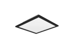 LED Deckenleuchte ALPHA Schwarz Panel eckig Ultra Slim, Quadrat 29cm
