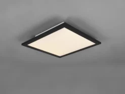 LED Deckenleuchte ALPHA Schwarz Panel eckig Ultra Slim, Quadrat 29cm