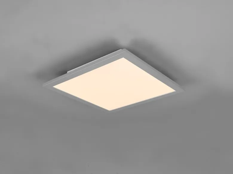 LED Deckenleuchte ALPHA Titan Panel eckig Ultra Slim, Quadrat 29cm