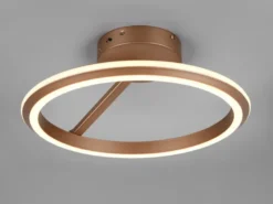 LED Deckenleuchte AMADOR Metall Coffee, dimmbar & Lichtfarbe einstellbar Ø 45cm