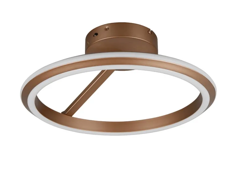 LED Deckenleuchte AMADOR Metall Coffee, dimmbar & Lichtfarbe einstellbar Ø 45cm