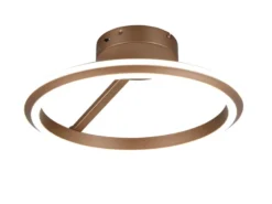 LED Deckenleuchte AMADOR Metall Coffee, dimmbar & Lichtfarbe einstellbar Ø 45cm