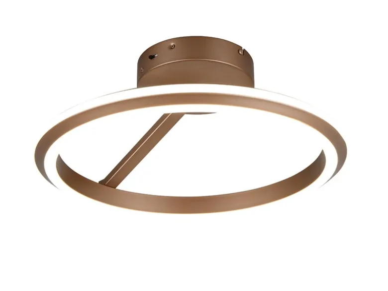LED Deckenleuchte AMADOR Metall Coffee, dimmbar & Lichtfarbe einstellbar Ø 45cm