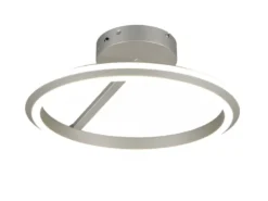 LED Deckenleuchte AMADOR Metall Silber, dimmbar & Lichtfarbe einstellbar Ø 45cm