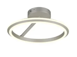 LED Deckenleuchte AMADOR Metall Silber, dimmbar & Lichtfarbe einstellbar Ø 45cm