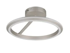 LED Deckenleuchte AMADOR Metall Silber, dimmbar & Lichtfarbe einstellbar Ø 45cm