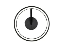 LED Deckenleuchte AMADOR Metall Schwarz, dimmbar & Lichtfarbe einstellbar Ø 45cm