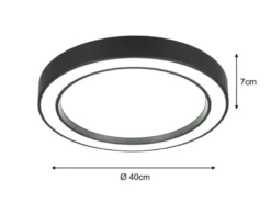LED Deckenleuchte ARCO mit Fernbedienung & RGB Farbwechsler, Ø 40cm