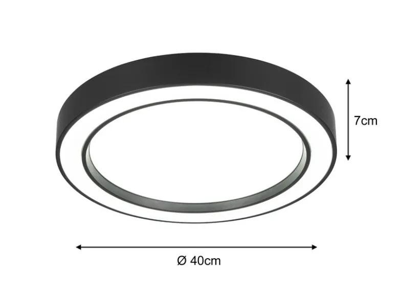 LED Deckenleuchte ARCO mit Fernbedienung & RGB Farbwechsler, Ø 40cm