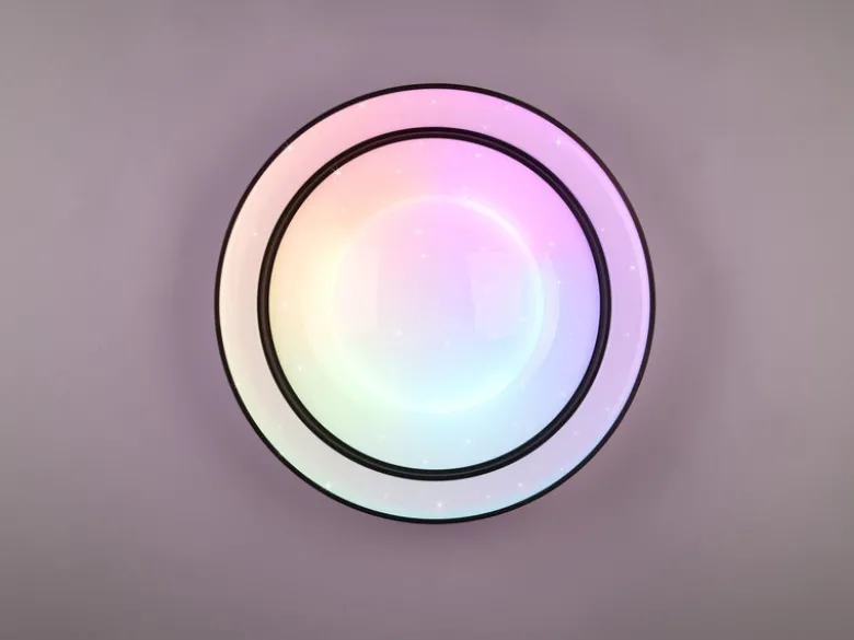 LED Deckenleuchte ARCO mit Fernbedienung & RGB Farbwechsler, Ø 40cm
