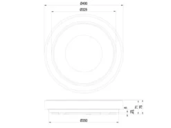LED Deckenleuchte ARCO mit Fernbedienung & RGB Farbwechsler, Ø 40cm