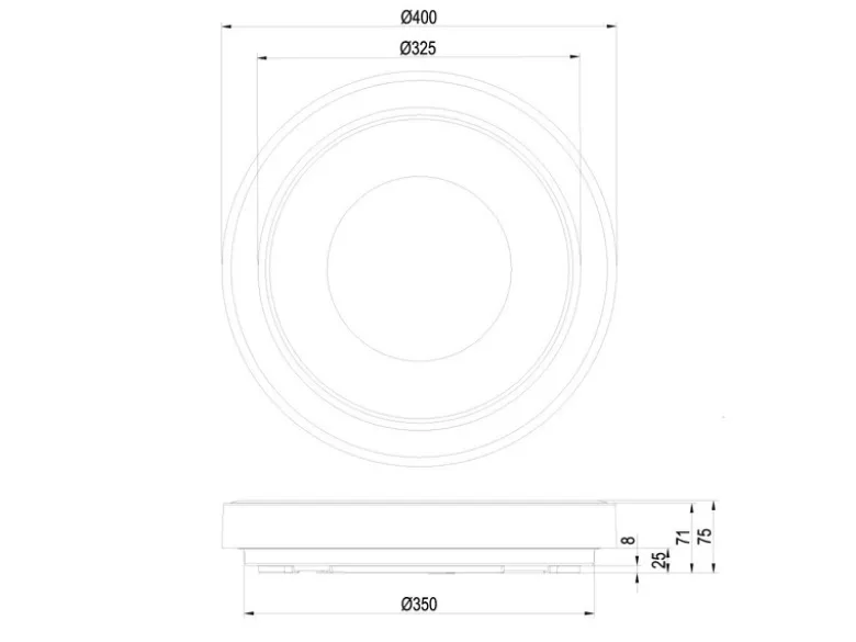 LED Deckenleuchte ARCO mit Fernbedienung & RGB Farbwechsler, Ø 40cm