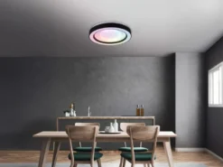 LED Deckenleuchte ARCO mit Fernbedienung & RGB Farbwechsler, Ø 49cm