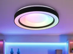 LED Deckenleuchte ARCO mit Fernbedienung & RGB Farbwechsler, Ø 49cm
