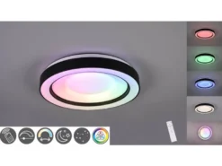 LED Deckenleuchte ARCO mit Fernbedienung & RGB Farbwechsler, Ø 49cm