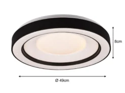LED Deckenleuchte ARCO mit Fernbedienung & RGB Farbwechsler, Ø 49cm