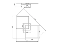 LED Deckenleuchte ARRIBO Schwarz 3 Stufen Dimmer & Farbwechsler, Breite 85cm