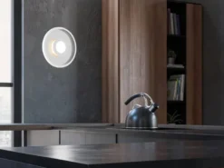 LED Deckenleuchte ASCARI rund Silber Chrom dimmbar IP44, Ø 30cm