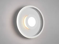 LED Deckenleuchte ASCARI rund Silber Chrom dimmbar IP44, Ø 30cm