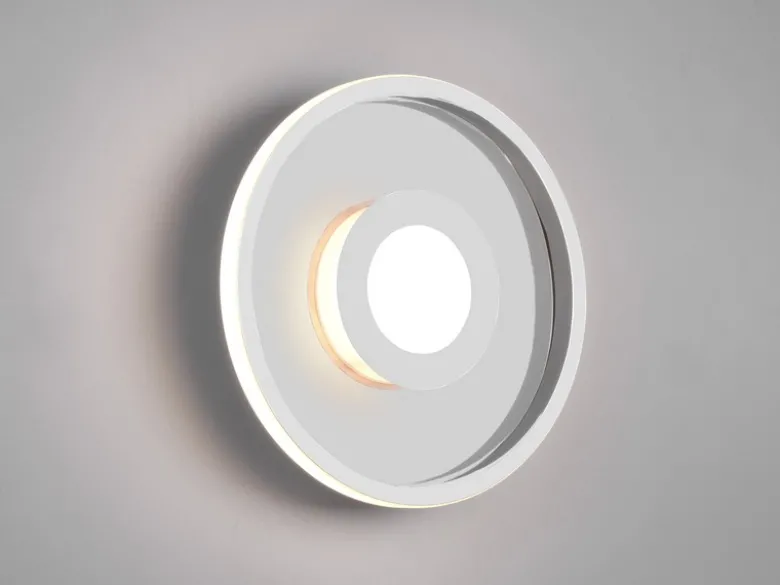 LED Deckenleuchte ASCARI rund Silber Chrom dimmbar IP44, Ø 30cm