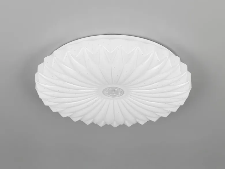 LED Deckenleuchte ATARIS flach mit Fernbedienung Weiß, Ø 38cm
