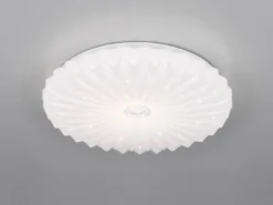 LED Deckenleuchte ATARIS flach mit Fernbedienung Weiß, Ø 38cm