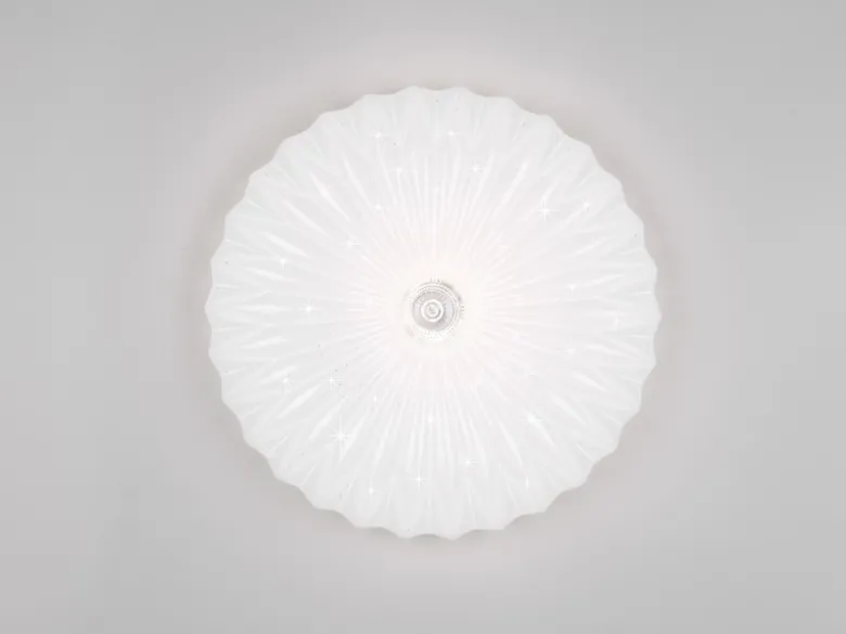 LED Deckenleuchte ATARIS flach mit Fernbedienung Weiß, Ø 38cm