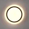 LED Deckenleuchte ATRIA Fernbedienung dimmbar Sternenhimmel Schwarz, Ø 27cm