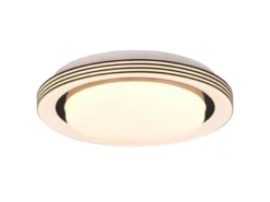 LED Deckenleuchte ATRIA Fernbedienung dimmbar Sternenhimmel Schwarz, Ø 27cm