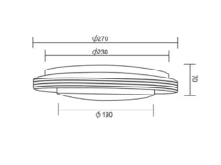 LED Deckenleuchte ATRIA Fernbedienung dimmbar Sternenhimmel Schwarz, Ø 27cm