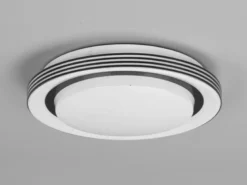 LED Deckenleuchte ATRIA Fernbedienung dimmbar Sternenhimmel Schwarz, Ø 27cm