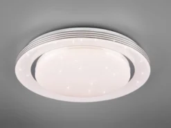 LED Deckenleuchte ATRIA Fernbedienung dimmbar Sternenhimmel Weiß, Ø 58cm