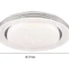 LED Deckenleuchte ATRIA Fernbedienung dimmbar Sternenhimmel Weiß, Ø 27cm