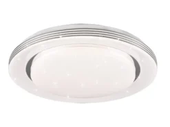 LED Deckenleuchte ATRIA mit Fernbedienung dimmbar Sternenhimmel Weiß Ø 48cm
