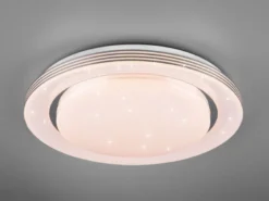 LED Deckenleuchte ATRIA mit Fernbedienung dimmbar Sternenhimmel Weiß Ø 48cm