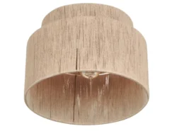 LED Deckenleuchte aus Jute Natur im Boho Stil, Ø 30cm