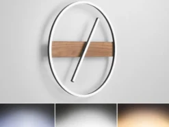 LED Deckenleuchte AZIMUTH 3 Lichtfarben einstellbar inkl. Tageslichtweiß, Ø 50cm