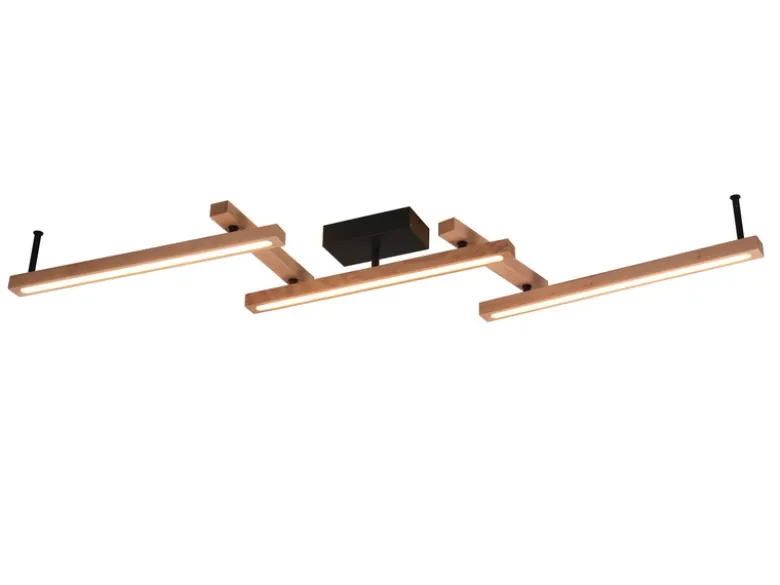 LED Deckenleuchte BELLARI aus Holz mit Fernbedienung, Breite max. 180cm