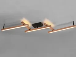 LED Deckenleuchte BELLARI aus Holz mit Fernbedienung, Breite max. 180cm
