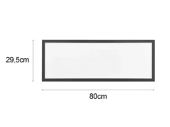 LED Deckenleuchte BETA mit Fernbedienung und RGBW Farbwechsler, Breite 80cm