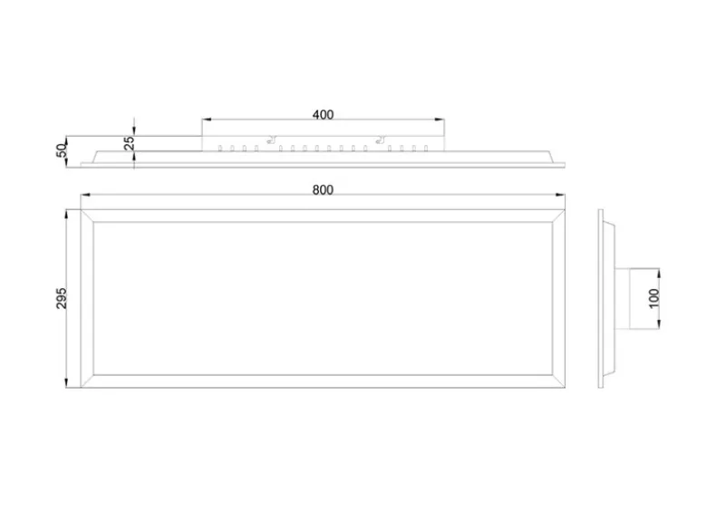 LED Deckenleuchte BETA mit Fernbedienung und RGBW Farbwechsler, Breite 80cm