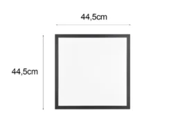 LED Deckenleuchte BETA mit Fernbedienung und RGBW Farbwechsler Quadrat, 44cm
