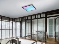 LED Deckenleuchte BETA mit Fernbedienung und RGBW Farbwechsler Quadrat, 44cm