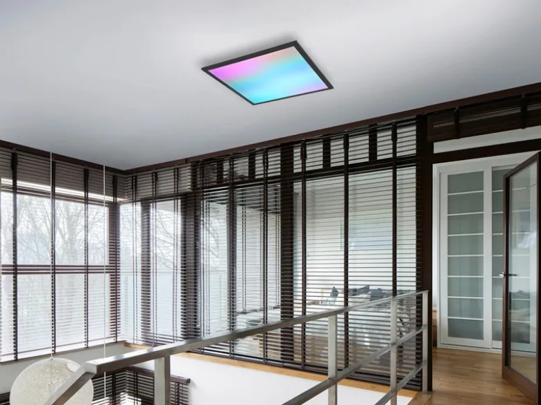 LED Deckenleuchte BETA mit Fernbedienung und RGBW Farbwechsler Quadrat, 44cm