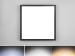 LED Deckenleuchte BETA mit Fernbedienung und RGBW Farbwechsler Quadrat, 44cm