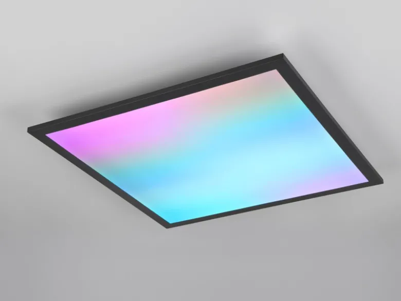 LED Deckenleuchte BETA mit Fernbedienung und RGBW Farbwechsler Quadrat, 44cm