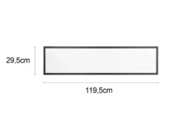LED Deckenleuchte BETA mit Fernbedienung und RGBW Farbwechsler, Breite 119cm
