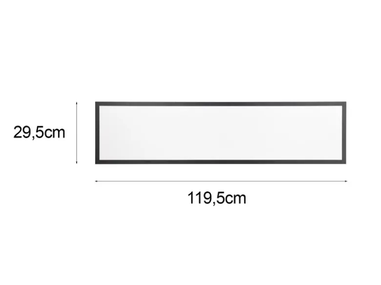 LED Deckenleuchte BETA mit Fernbedienung und RGBW Farbwechsler, Breite 119cm