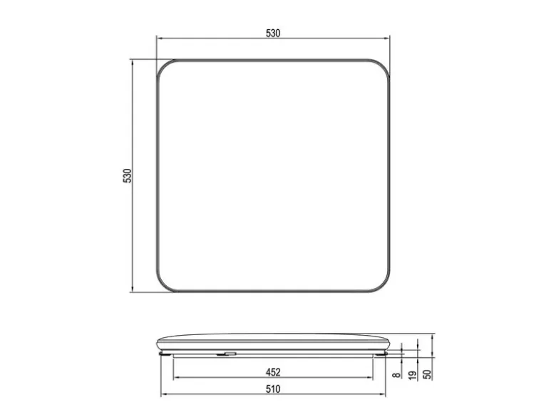 LED Deckenleuchte BLANCA dimmbar, Neutralweiß, 5.600 Lumen hell, 53cm